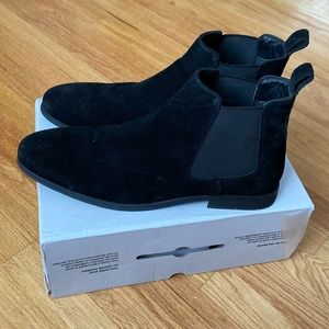 Aldo Chelsea Boots, Bishop, Black Suede, size 12